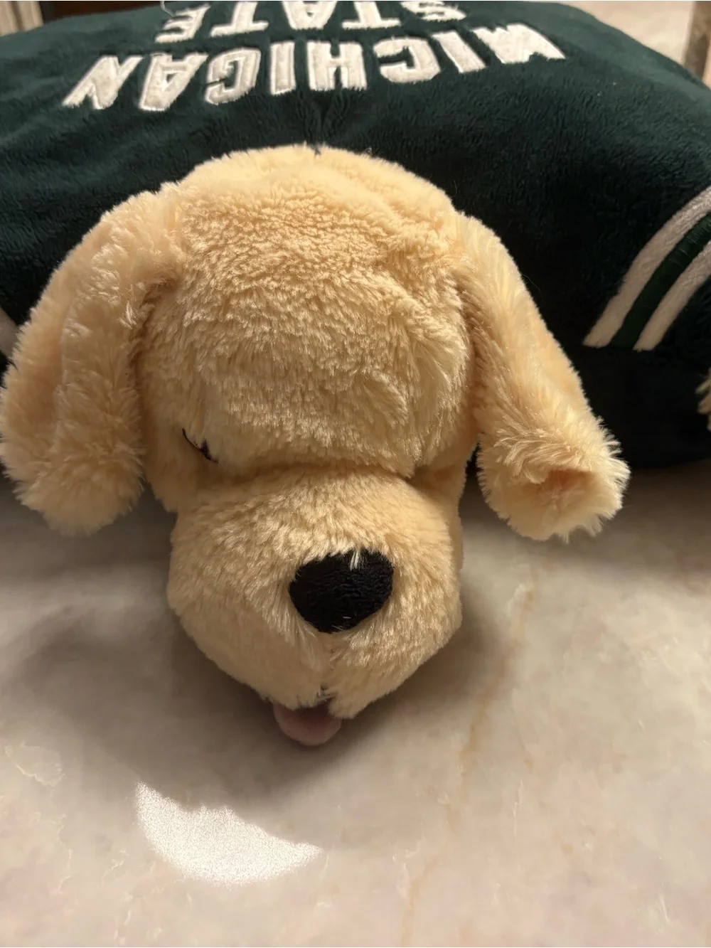 2009 Michigan State Golden Retriever Pillow Pet - discontinued